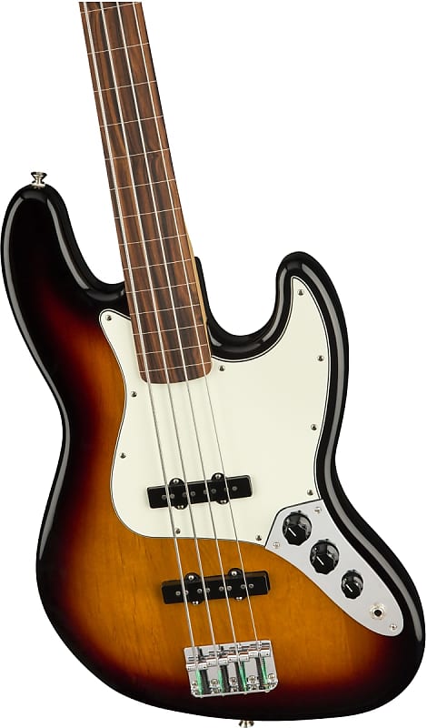 Fender Player Fretless Jazz Bass Pau Ferro FB, 3-Color Sunburst image 1