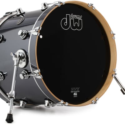DW Performance Series Bass Drum - 14 x 18 inch - Chrome Shadow FinishPly image 1