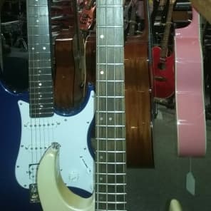 Washburn  Mercury Series   White Sparkle 4 String Bass Guitar image 8