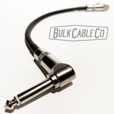 2 FT - Mogami 3082 Speaker Cable - Switchcraft 226 Right Angle Connectors - RA/RA Ends - Amp To Cab