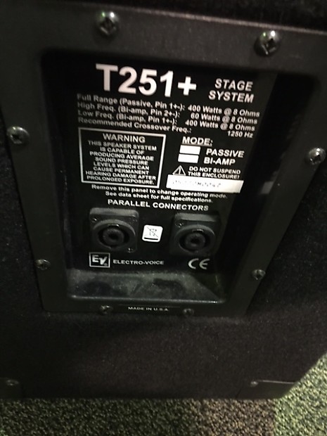 Electro-Voice EV T251+ ネットワーク 9935A1127 Electro-Voice EV T251 Full-Range 2-Way Network, 400W/8Ω Used
