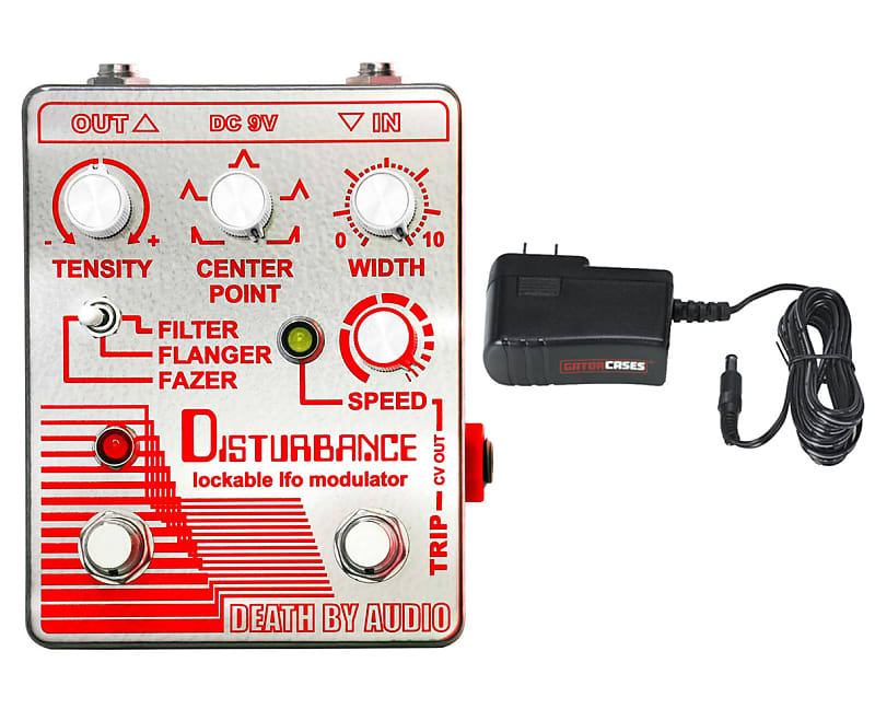 Death by Audio Disturbance Filter/Flanger/Phaser + Gator 9V