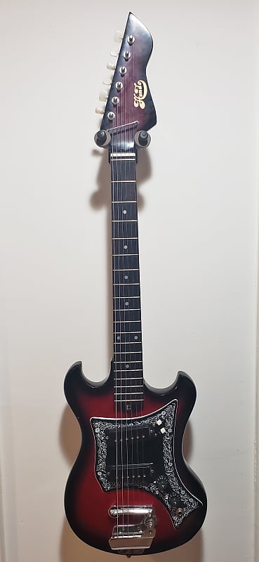 Hondo Teisco-Like Copy Mini-Guitar  - Early 70's  - Burst image 1