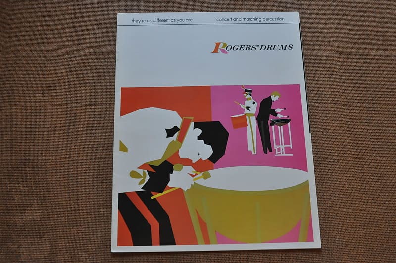 Rogers drums concert and marching vintage catalog booklet Reverb