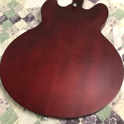 Grote 335 Style Semi Hollow Guitar P90 Pickups Red Matte Finish image 14