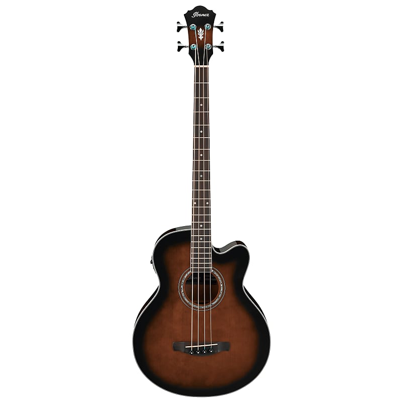 Ibanez AEB10E Acoustic Bass Dark Violin Sunburst  AEB10EDVS image 1