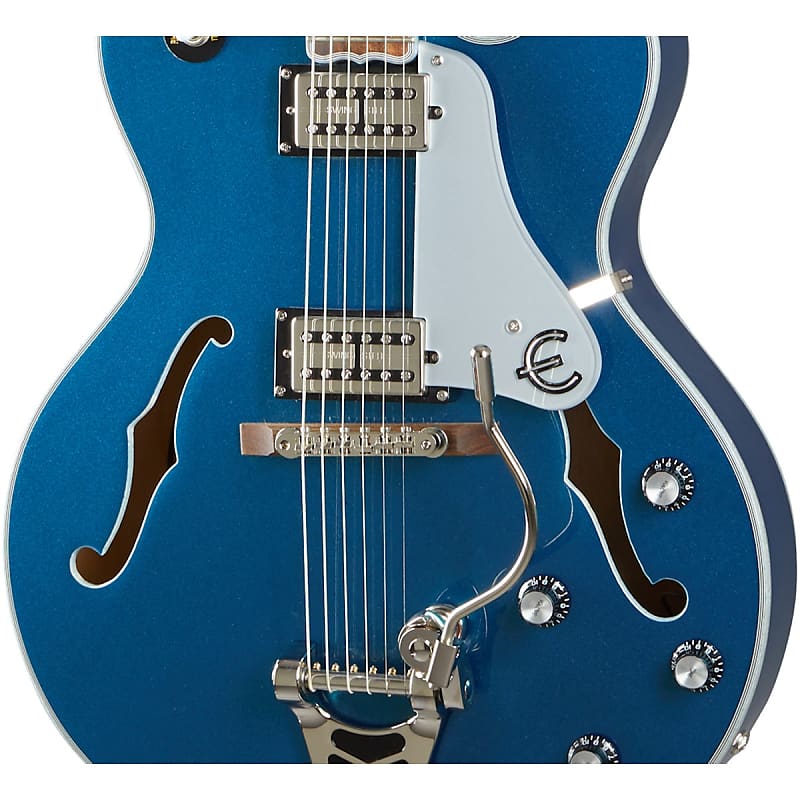 Epiphone EMPEROR SWINGSTER HOLLOWBODY ELECTRIC GUITAR (DELTA BLUE METALLIC) (BZZ) image 1