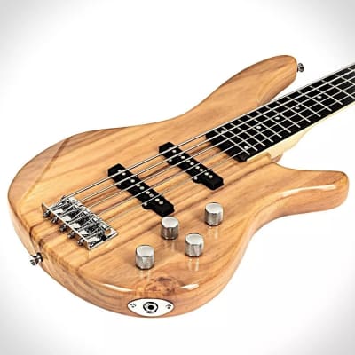 Antique Noel ATB-560 FL Dark Natural 5-strings fretless bass :: 24 HOUR  Discount | Reverb