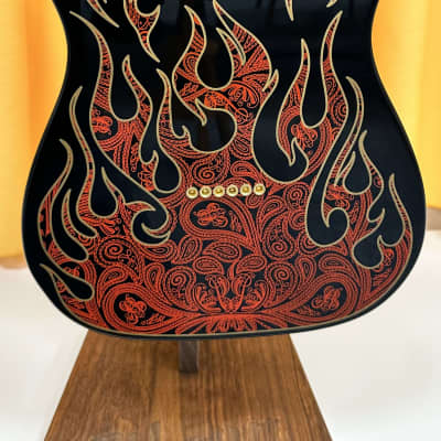 Fender James Burton Artist Series Signature Telecaster Red Paisley Flames image 8