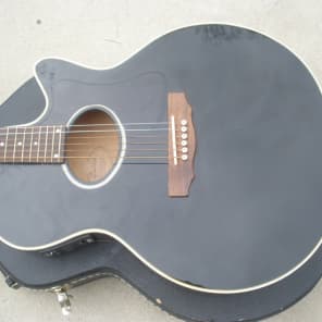 1992 Guild F30CE or F45CE Acoustic Electric Guitar - Rare Black Finish - Original Hardshell Case image 2