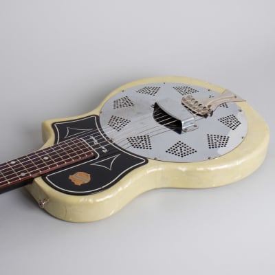 National  Reso-Phonic Resophonic Guitar (1960), ser. #T-42249, black gig bag case. image 7
