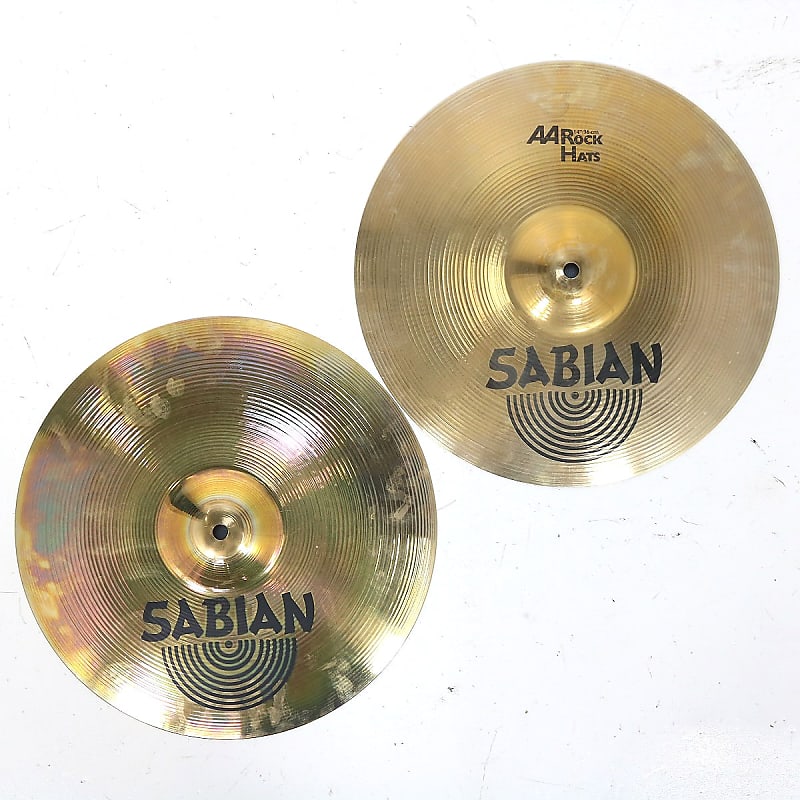 Sabian 14" AA Rock Hi-Hat Cymbals (Pair) 1985 - 2001 image 1