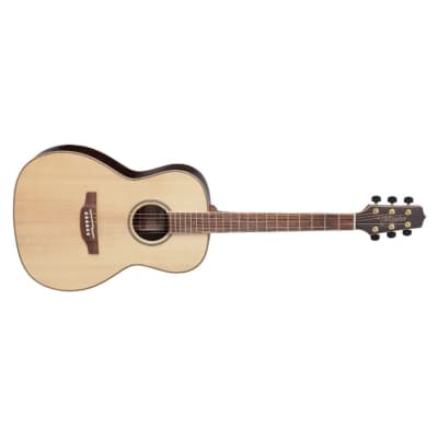 Takamine GY93-NAT New Yorker 6-String Right-Handed Acoustic Guitar with Solid Spruce Top, Maple Body, Mahogany Neck, and Laurel Fingerboard (Natural) image 3