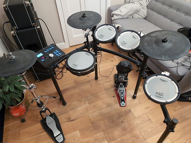 Roland TD-25K V-Drum Kit with Mesh Pads 2010s - Black image 1