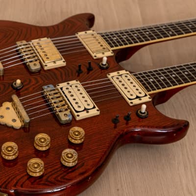 1978 Greco GOW-1500 Double Neck 6 & 12 String Vintage Electric Guitar, Japan w/ Maxon PU-2 image 6