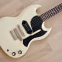 1965 Gibson SG Junior Vintage Electric Guitar Polaris White w/ Vibrola, Case
