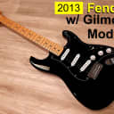 2013 Fender Strat Stratocaster with Maple Neck Electric Guitar Black & GILMOUR Mod