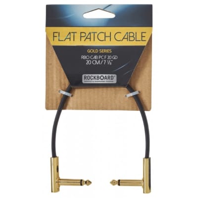 ROCKBOARD RBO CAB PC F 20 GD Gold Series Flat Patch Cable 20 cm (7 7/8Zoll) for sale