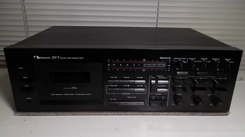 1981 Nakamichi ZX-7 Stereo Cassette Deck New Belts & Serviced 07 