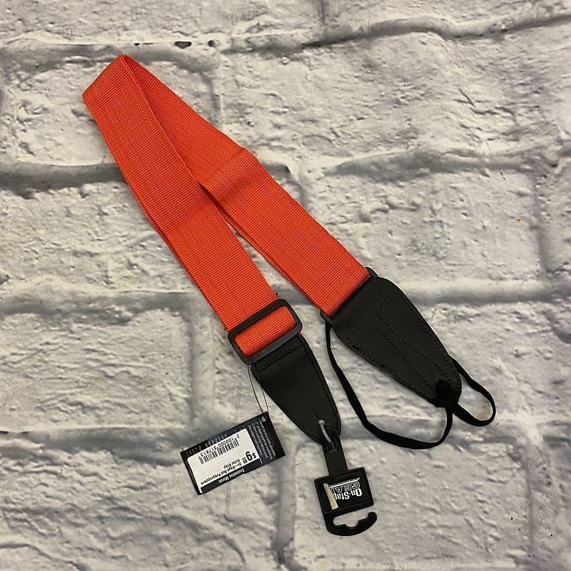 On-Stage Red Polypropylene Guitar Strap | Reverb