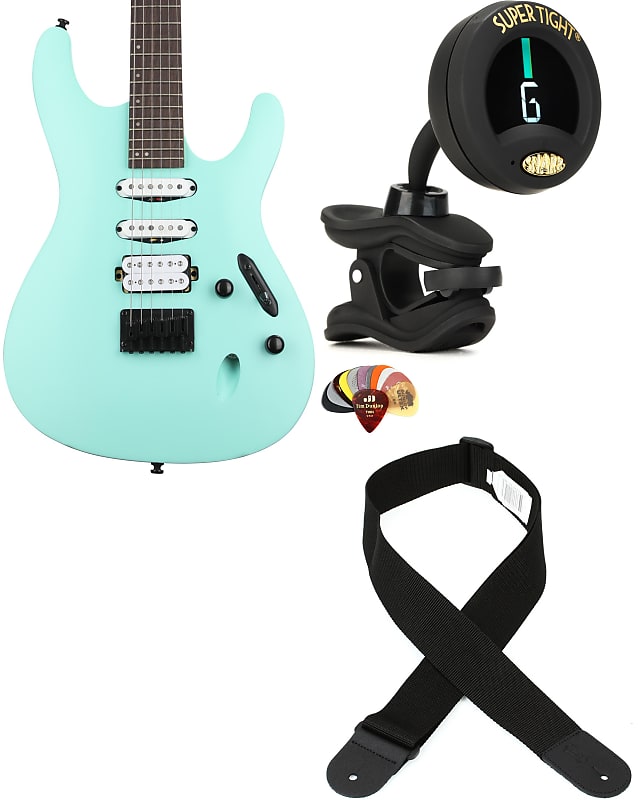 Ibanez Standard S561 Electric Guitar - Sea Foam Green Matte  Bundle with Snark ST-8 Super Tight Chromatic Tuner... (4 Items) image 1