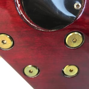 Galaxy Mara Duhb Brass Top Short Medium Scale Handmade Custom Bass 2014 w/Bartolini PU image 14
