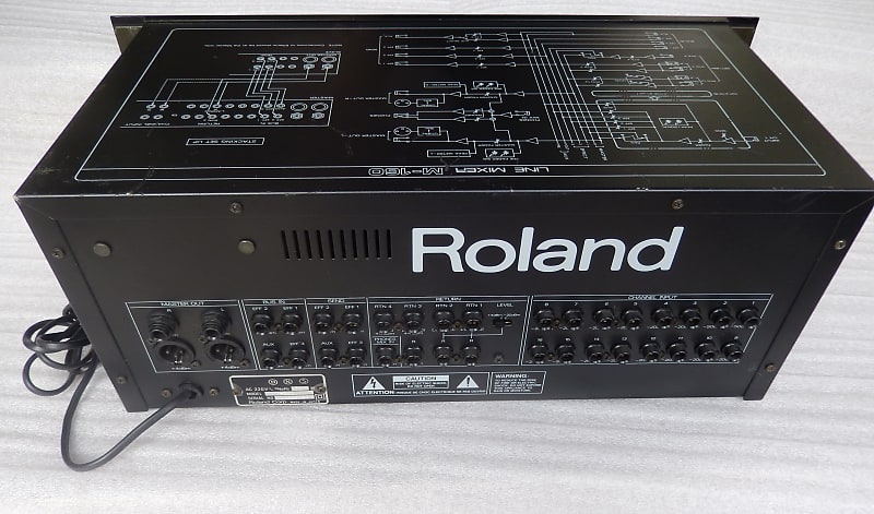 Roland M-160 Rack Mountable sixteen-channel Line Mixer..Rare Vintage!