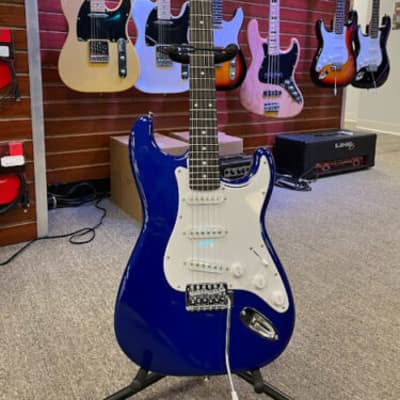 Austin AST100 Double Cutaway Electric Guitar Blue for sale
