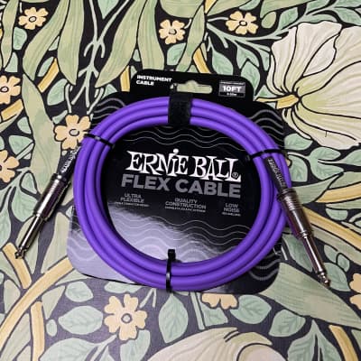 Ernie Ball Flex Instrument Cables-10ft Pink image 3