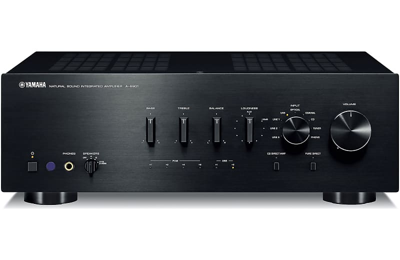 Yamaha A-S801BL Natural Sound Integrated Stereo Amplifier (Black) image 1
