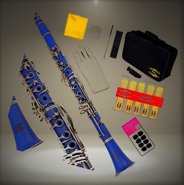 Glory Blue/Silver keys B Flat with Second Barrel, Reverb