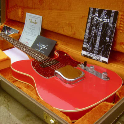 ♚RARE♚ 2014 Fender CUSTOM SHOP Ltd '60 Telecaster CUSTOM Closet Classic RELIC ♚ FADED FIESTA RED ♚ P90 image 3