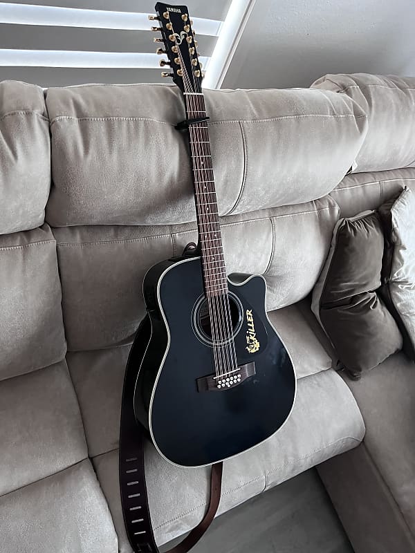 Yamaha FGX-412C-12 BL 2000s - Black | Reverb