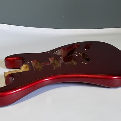 1987 Kramer USA Pacer Deluxe F Series Plate Candy Apple Red Guitar Body Floyd Ready image 21