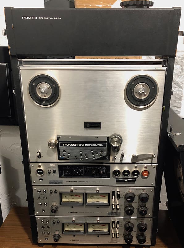 Pioneer RT-2022 Reel to Reel with RTU-11 and TAU-11 (X2) RARE Player  1976-1980 Silver/Black