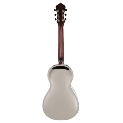 Recording King RM-993 Metal Body Parlor Resonator Acoustic Guitar Nickel Plated image 4