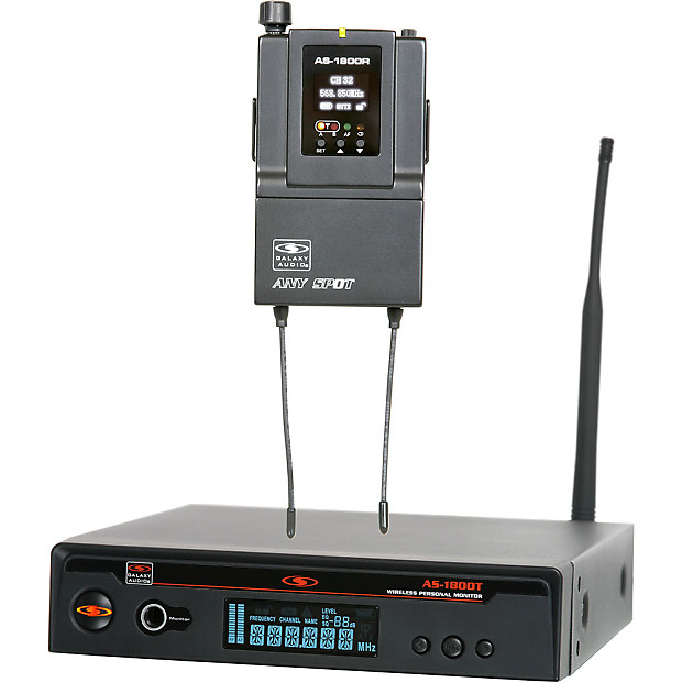 Galaxy Audio AS-1800 Any Spot Wireless In-Ear Monitor System - Band B3 (554-570 MHz) image 1