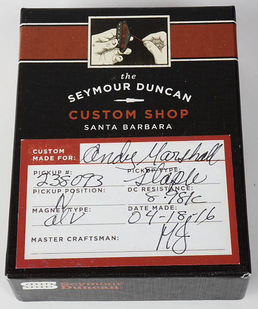 Seymour Duncan Custom Shop Alnico V Staple Pickup in P90 Soapbar Cover