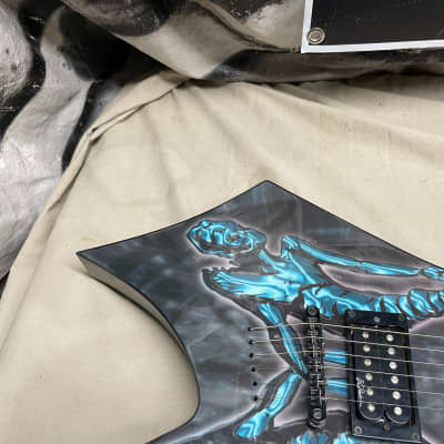 B.C. Rich bc Limited Edition Body Art Collection Warlock Guitar with Case 2003 - Maggot Man - Skate The Planet image 3