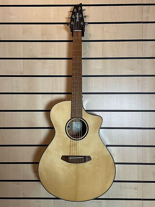 Breedlove Discovery S Concert CE NT Natural Highgloss Acoustic Guitar image 1