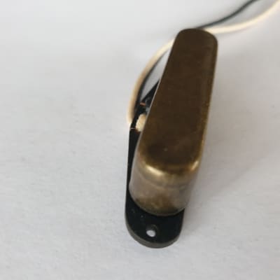 Telecaster guitar relic antique brass alnico 5 neck pickup image 5
