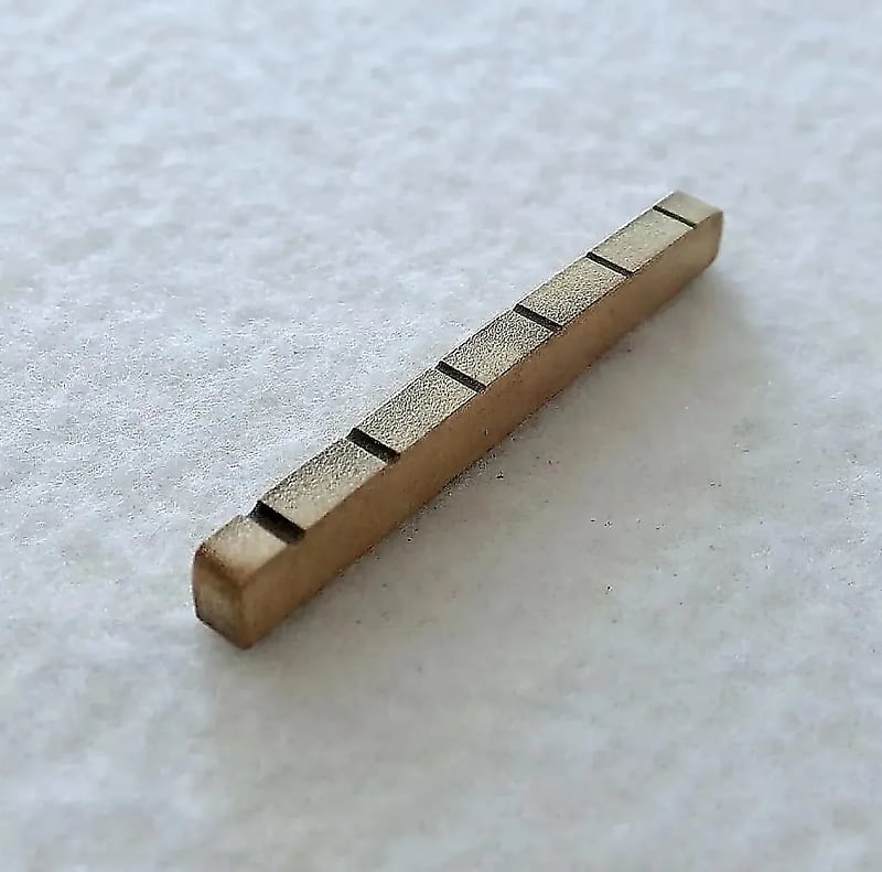 43mm Stratocaster Telecaster Style Guitar Slotted Brass Nut Reverb