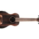 Kala UBASS-EBY-FS Striped Ebony Acoustic-Electric Ukulele (Used/Mint)