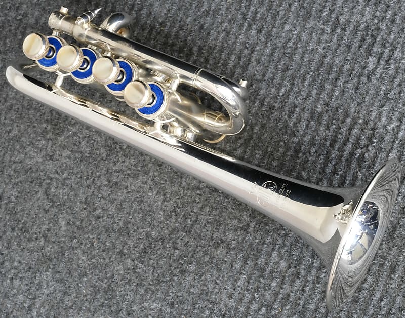 Amati Silver Four Valve Piccolo Trumpet...model ATR 382