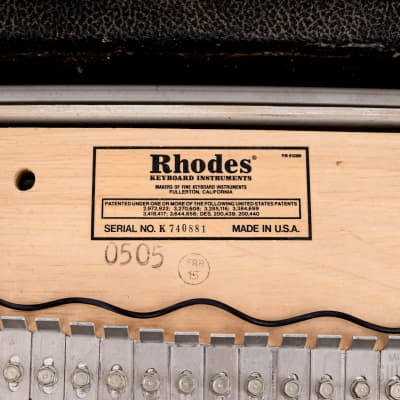 1980 Rhodes Suitcase 73 Mk II Vintage Electric Piano w/ Janus Preamp, Serviced w/ Mk I Action image 17