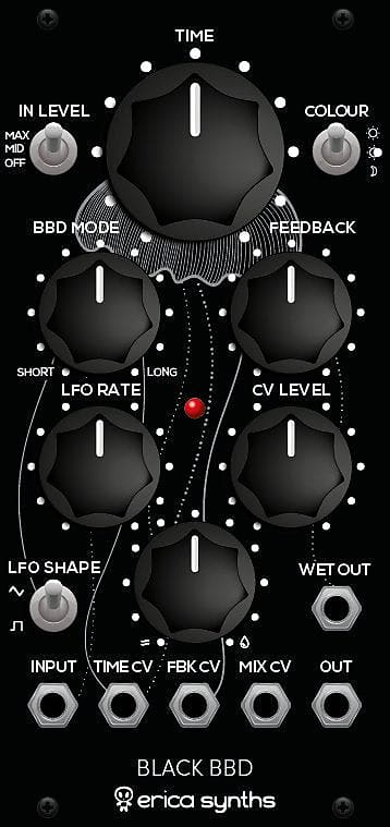 ERICA SYNTHS BLACK BBD DELAY : BRAND NEW :  [DETROIT MODULAR] image 1