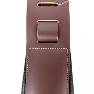 Levy's DM1PD-DBR 3" Padded Garment Leather Guitar Strap in Dark Brown image 4