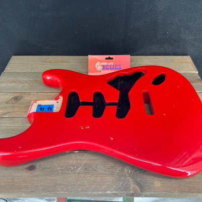 Real Life Relics Strat® Stratocaster® Body Aged Cardinal Red #2 image 8