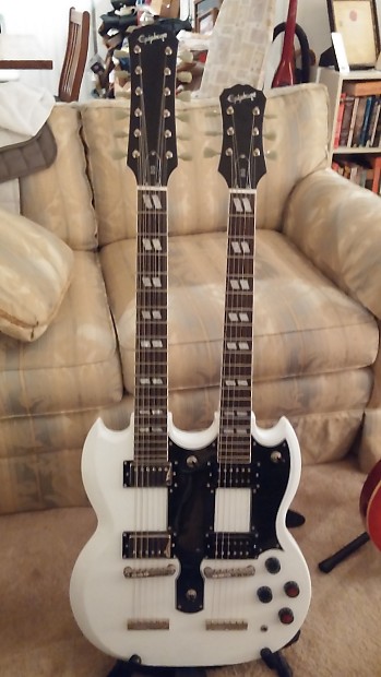 Epiphone double hotsell neck white
