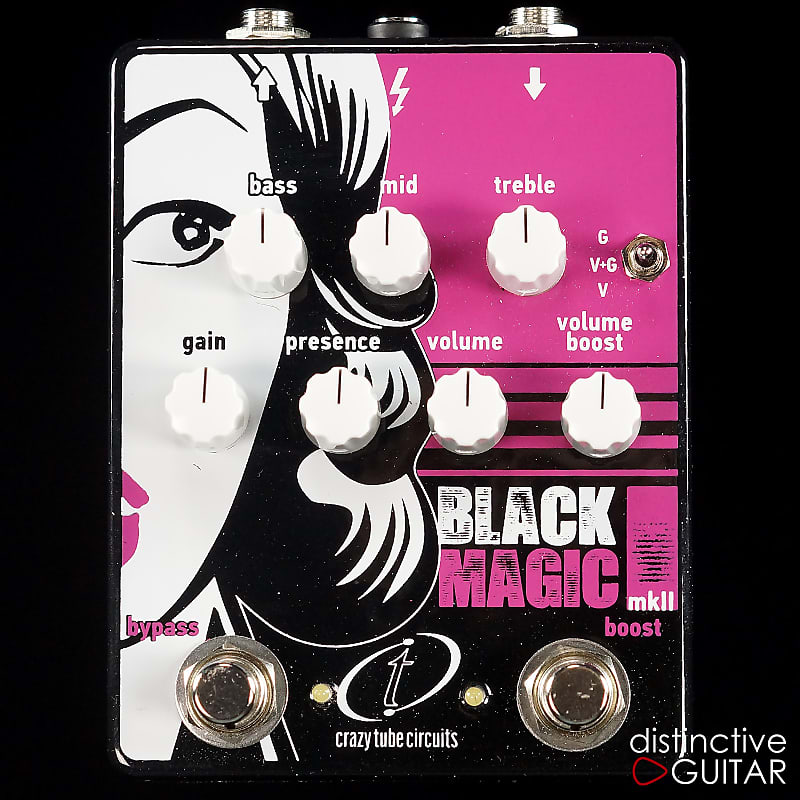 Crazy Tube Circuits Black Magic MKII - Ultra Touch Sensitive Overdrive in Black image 1